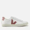 Veja Women's Esplar Leather Low Trainers - Extra White/Dried Petal - Image 1