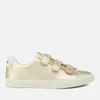 Veja Women's 3 Lock Leather Trainers - Gold - Image 1