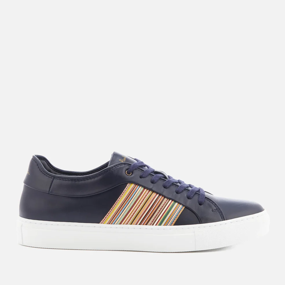 Paul Smith Men's Ivo Leather Cupsole Trainers - Dark Navy Image 1