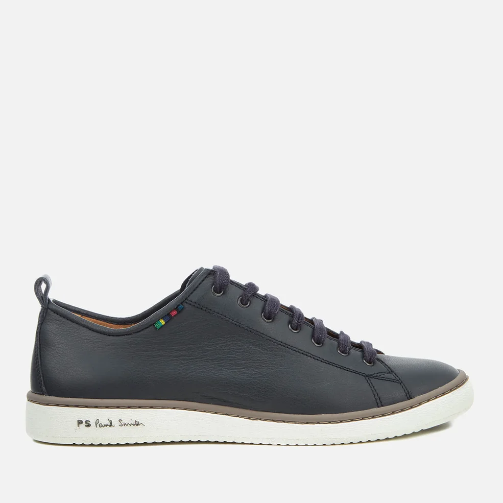 PS by Paul Smith Men's Miyata Leather Trainers - Dark Navy Image 1
