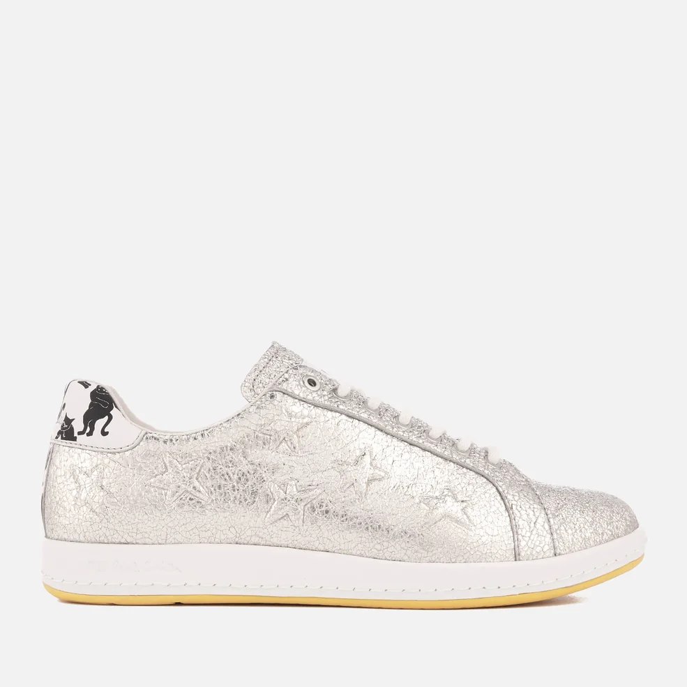 PS Paul Smith Women's Lapin Leather Court Trainers - Metallic Silver Image 1