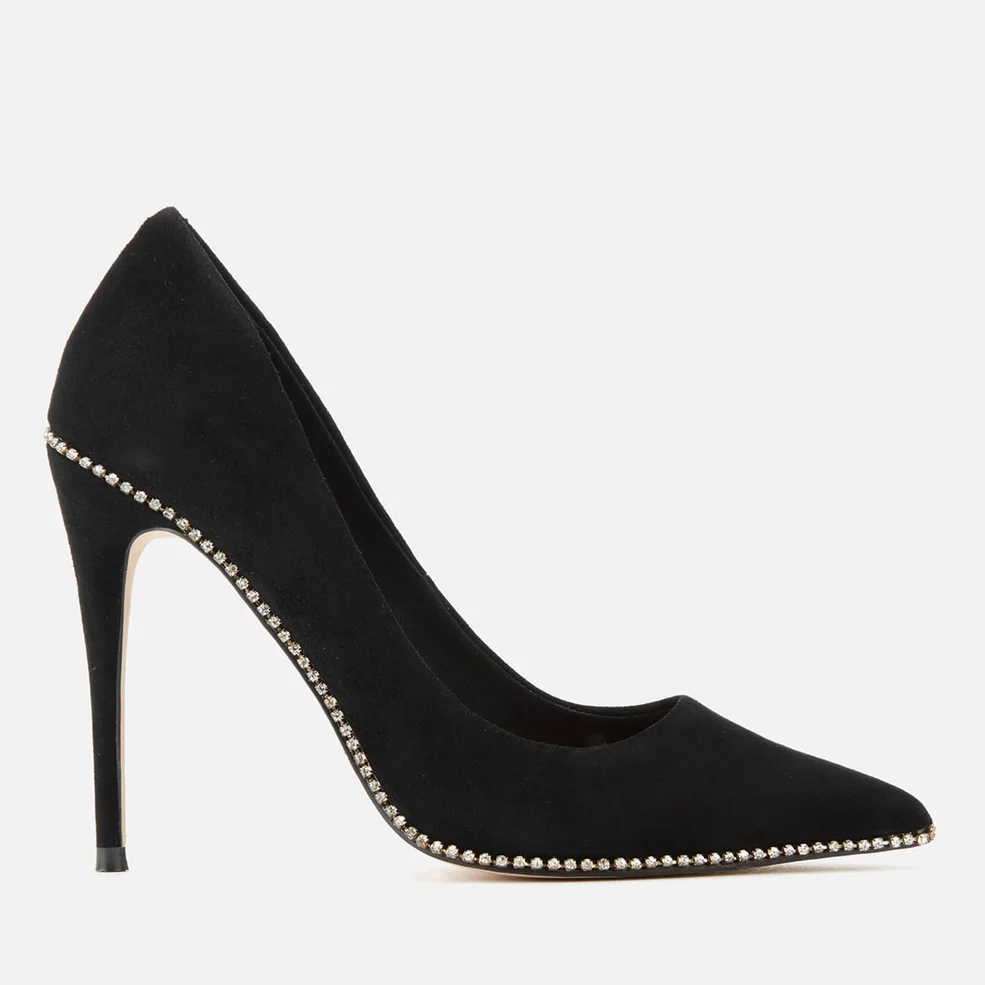 Kurt Geiger London Women's Envy Suede Court Shoes - Black Image 1