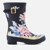 Joules Women's Molly Short Wellies - Navy Whitstable Floral - Image 1
