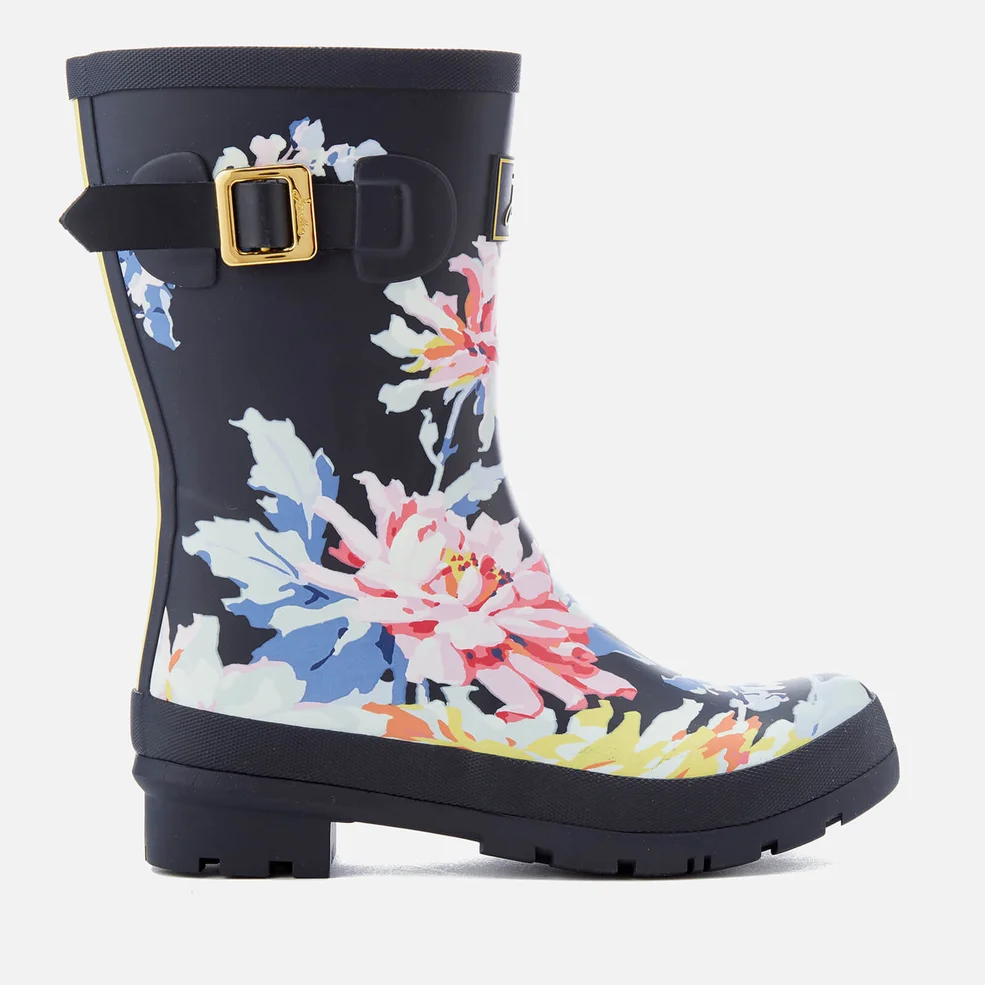 Joules Women's Molly Short Wellies - Navy Whitstable Floral Image 1