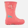 Joules Kids' Festival Friends Wellies - Bright Pink - Image 1