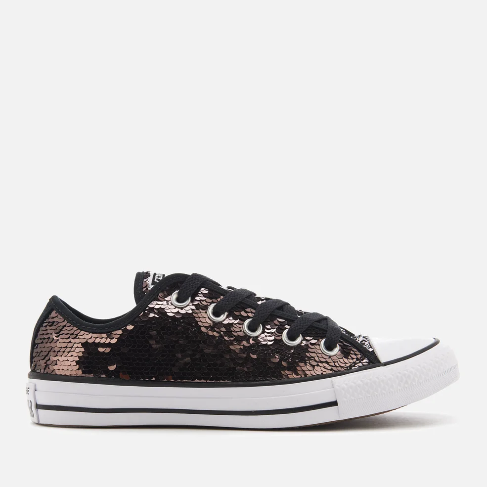 Converse Women's Chuck Taylor All Star Ox Trainers - Gunmetal/White/Black Image 1