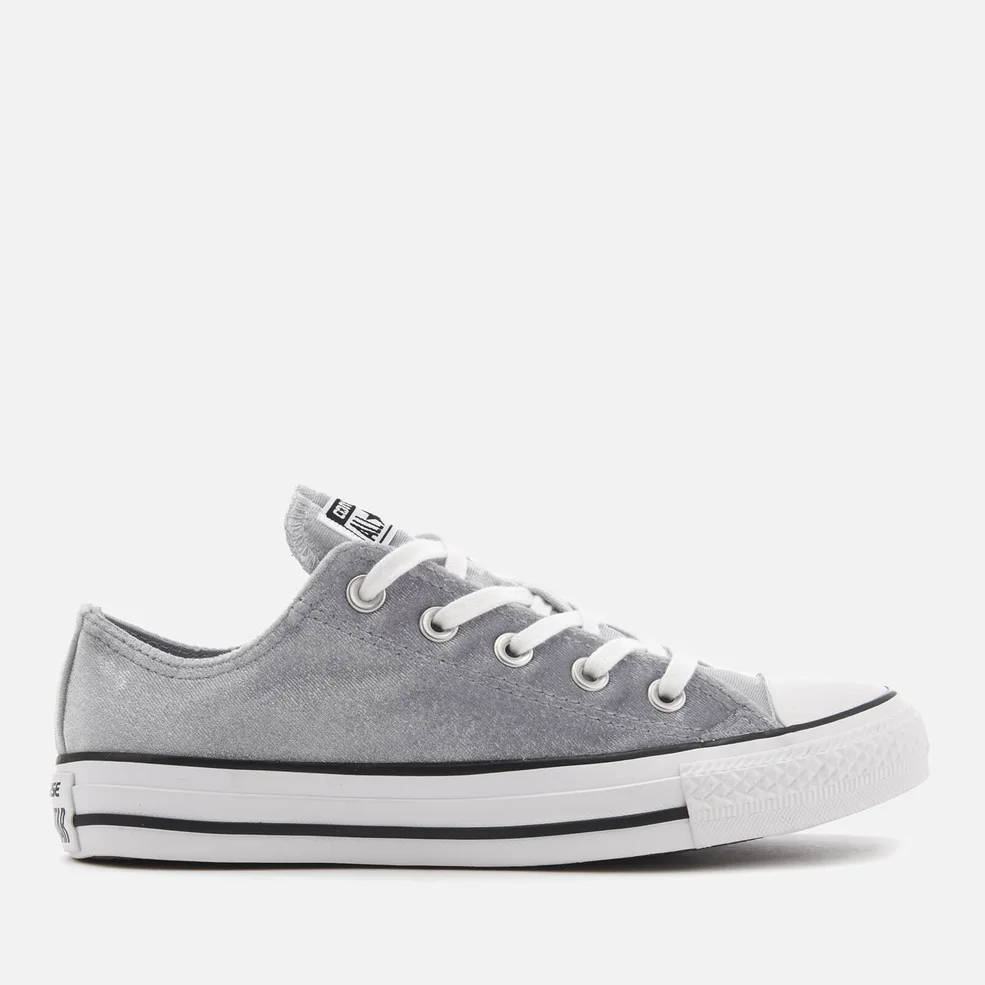 Converse Women's Chuck Taylor All Star Ox Trainers - Wolf Grey/White/White Image 1