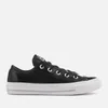Converse Women's Chuck Taylor All Star Ox Trainers - Black/Black/White - Image 1