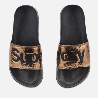Superdry Women's Pool Slide Sandals - Copper Crackle
