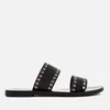 Sol Sana Women's Botany Leather Double Strap Sandals - Black - Image 1