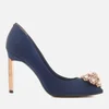 Ted Baker Women's Peetch 2 Court Shoes - Navy Satin - Image 1