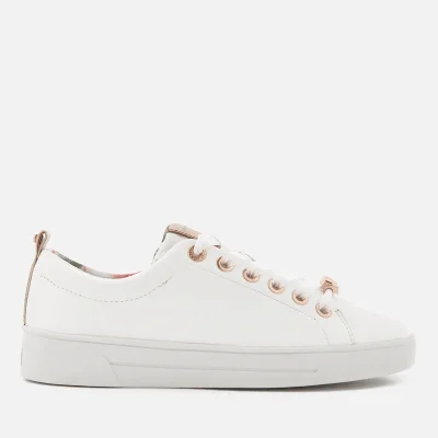Ted Baker Women's Kellei Leather Cupsole Trainers - White