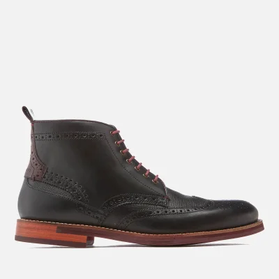Ted Baker Men's Hjenno Leather Lace Up Boots - Black