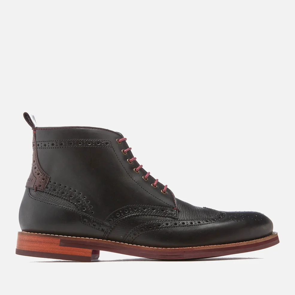 Ted Baker Men's Hjenno Leather Lace Up Boots - Black Image 1