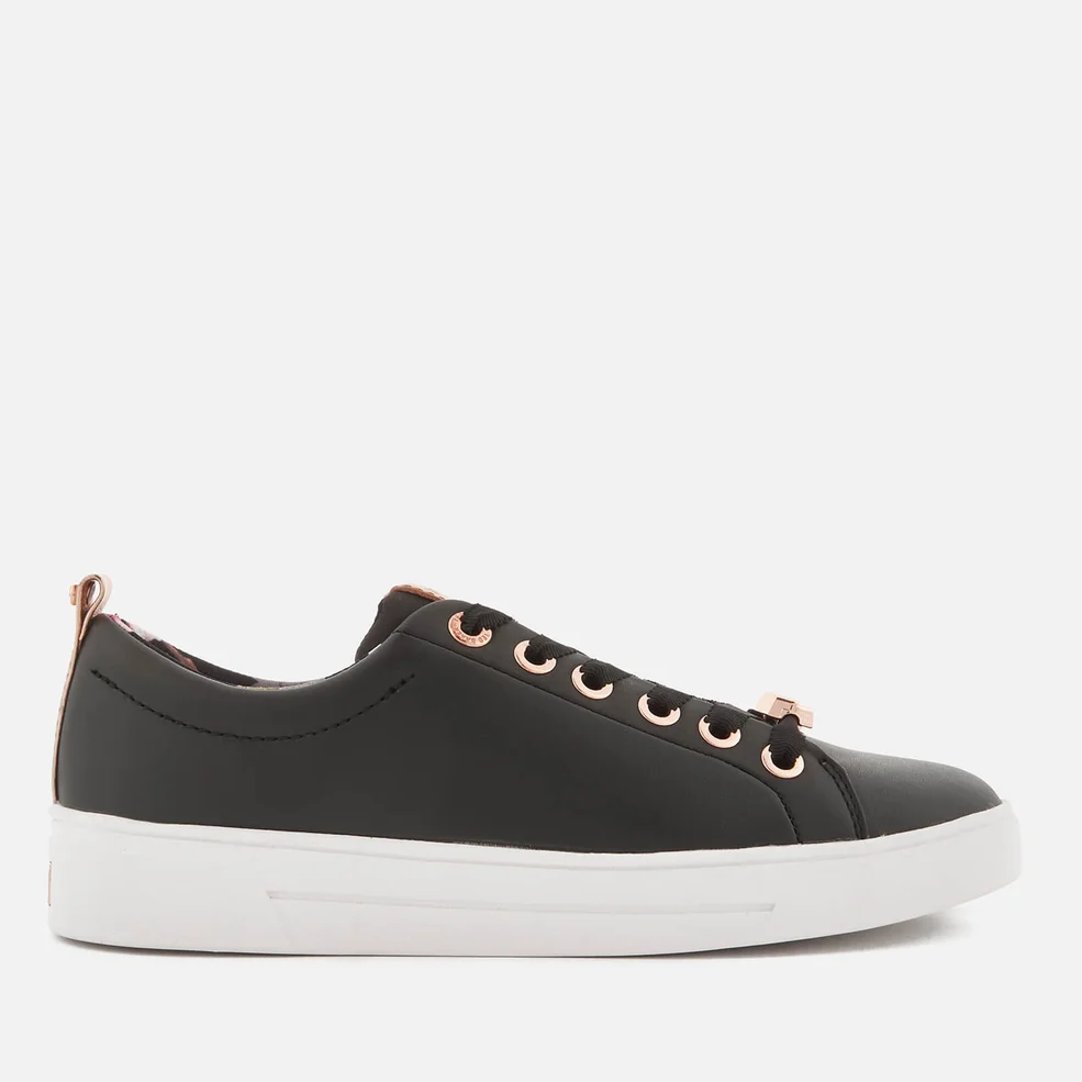 Ted Baker Women's Kellei Leather Cupsole Trainers - Black Image 1