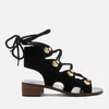 See By Chloé Women's Suede Lace Up Sandals - Black - Image 1