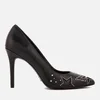 MICHAEL MICHAEL KORS Women's Sia Leather Court Shoes - Black - Image 1