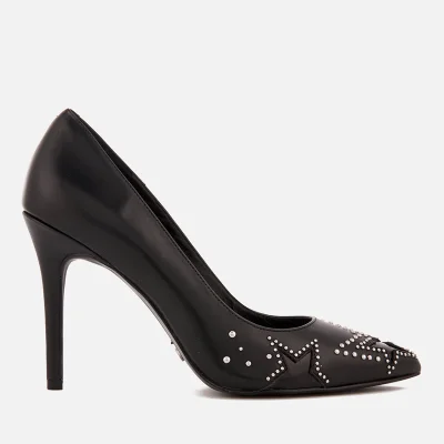 MICHAEL MICHAEL KORS Women's Sia Leather Court Shoes - Black