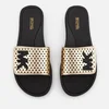 MICHAEL MICHAEL KORS Women's MK Slide Sandals - Pale Gold - Image 1