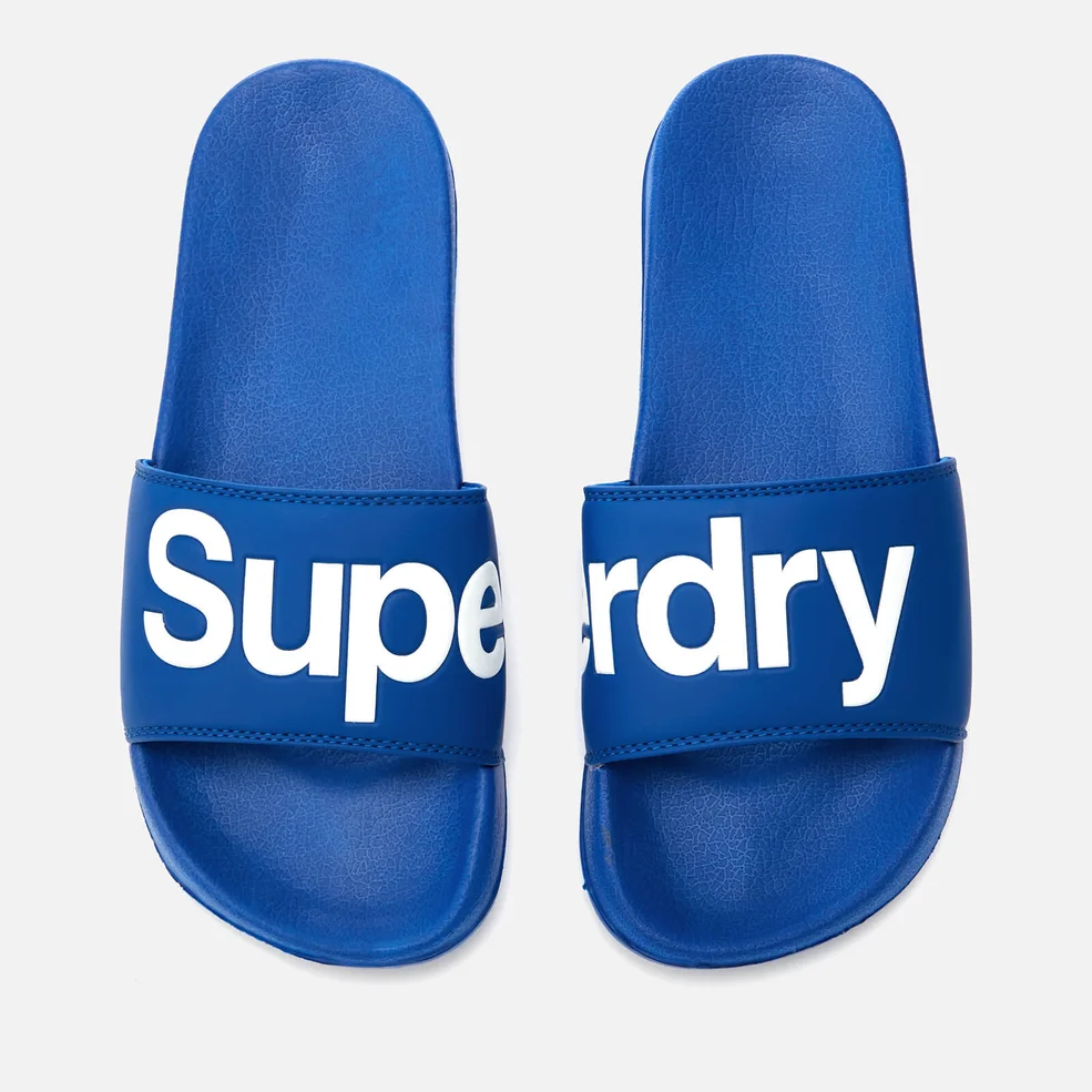 Superdry Men's Superdry Pool Slide Sandals - Racer Cobalt/Optic White Image 1