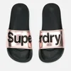 Superdry Women's Superdry Pool Slide Sandals - Metallic Rose - Image 1