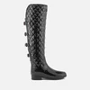 Hunter Women's Refined Over the Knee Gloss Quilted Boots - Black - Image 1