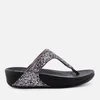 FitFlop Women's Glitterball Toe Post Sandals - Pewter - Image 1