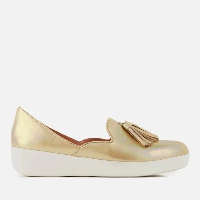 FitFlop Women's Tassel Superskate D'Orsay Loafers - Gold Iridescent