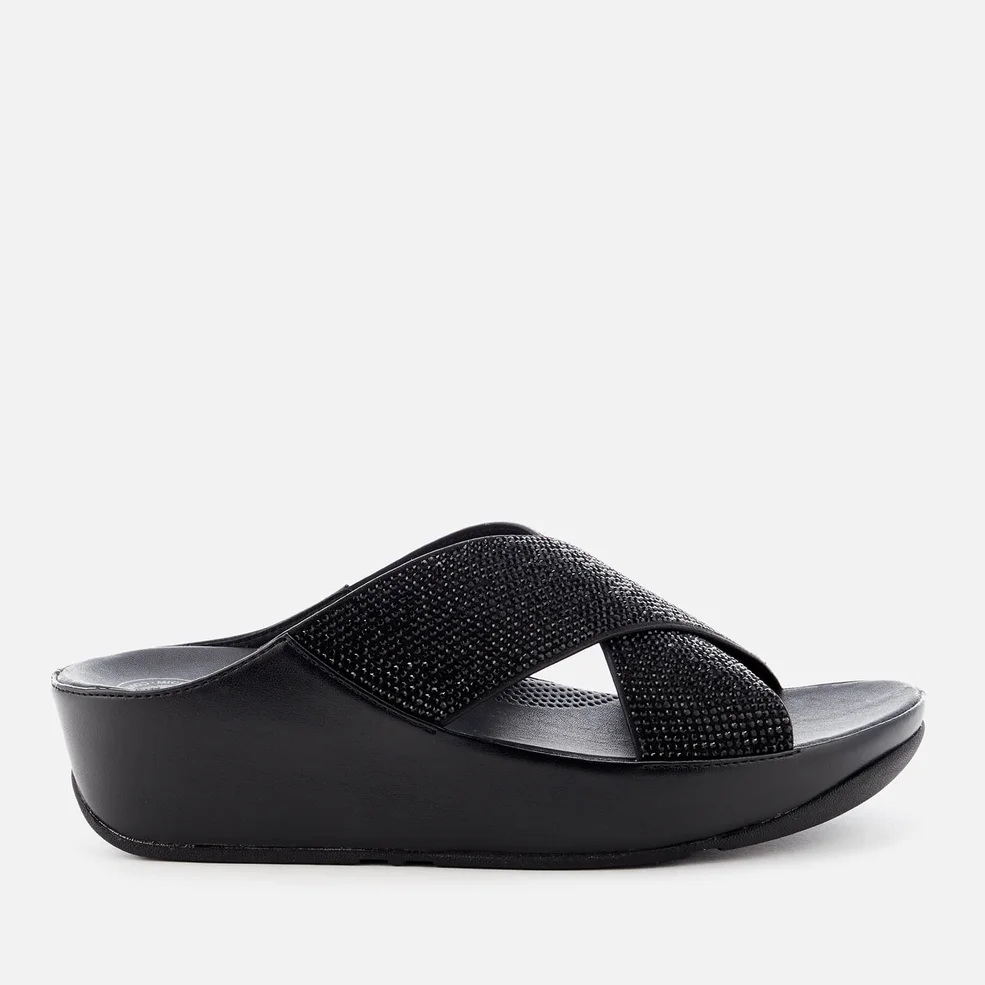 FitFlop Women's Crystall Slide Sandals - Black Image 1