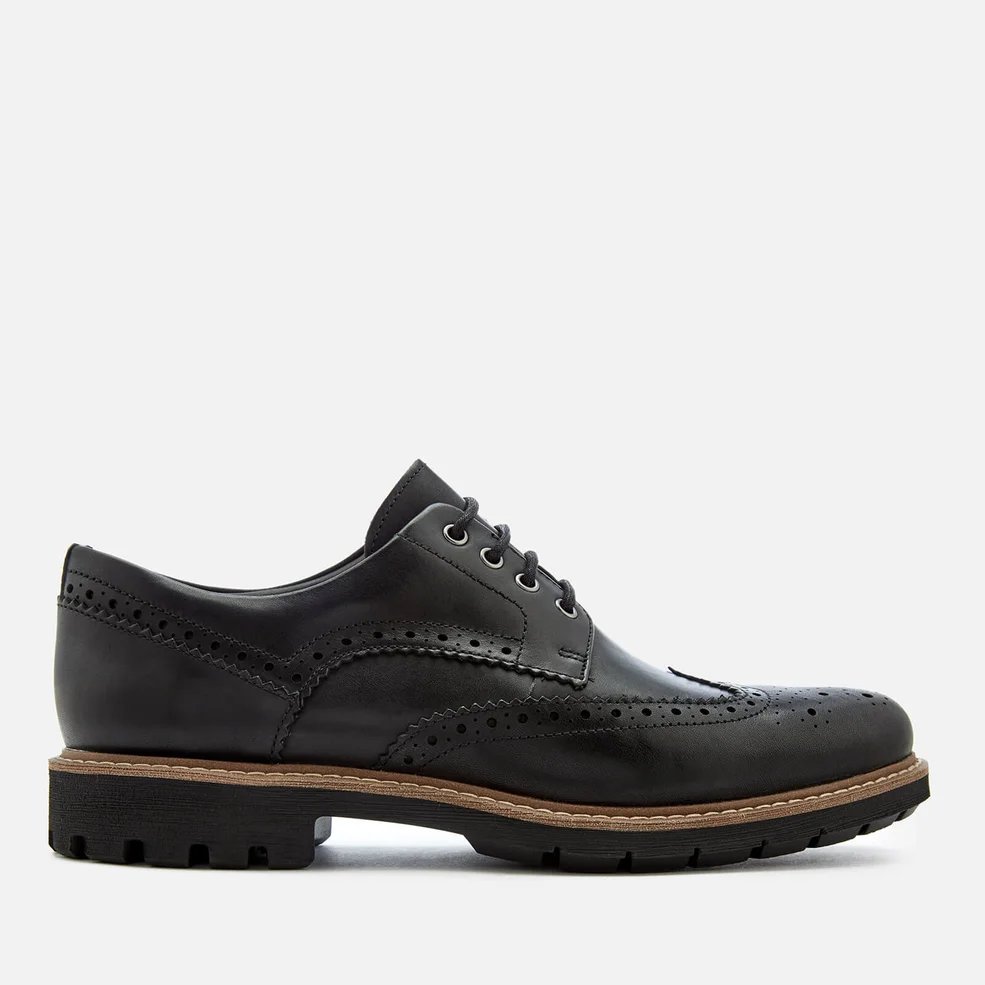 Clarks Men's Batcombe Wing Leather Brogues - Black Image 1