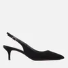 Dune Women's Casandra Suede Kitten Heeled Court Shoes - Black - Image 1