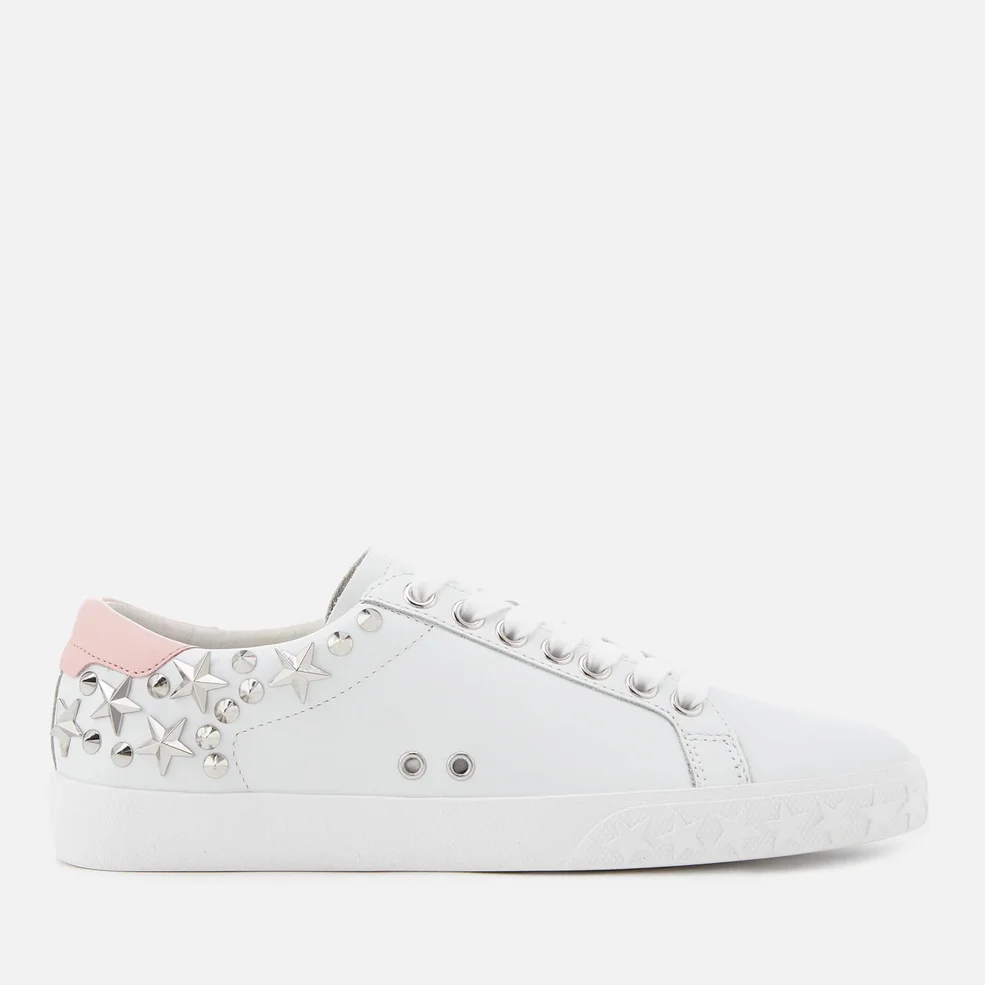 Ash Women's Dazed Leather Low Top Trainers - White/Powder Image 1