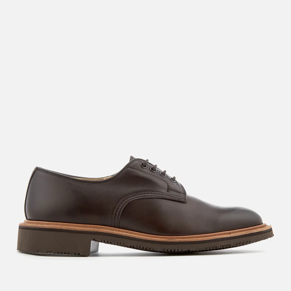 Tricker's Men's Alvin Leather Derby Shoes - Brown Image 1