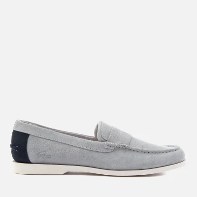 Lacoste Men's Navire Penny 216 Suede Loafers - Grey