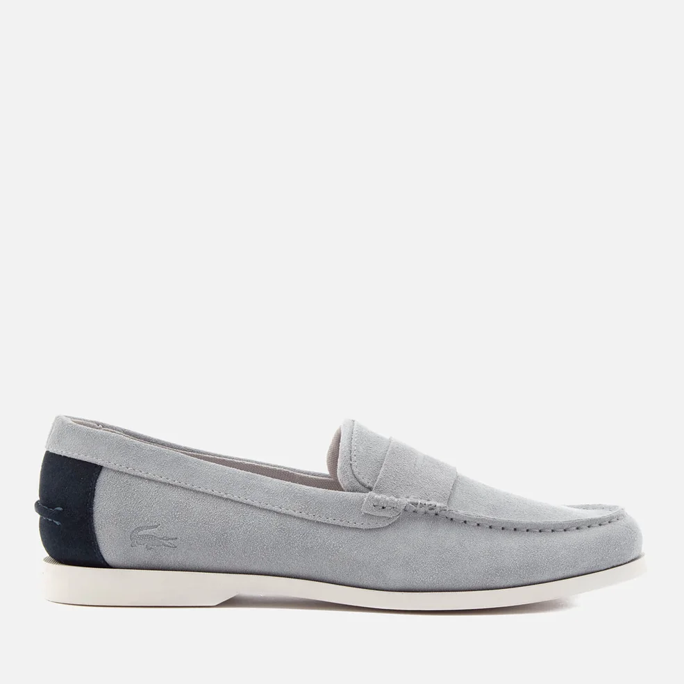Lacoste Men's Navire Penny 216 Suede Loafers - Grey Image 1