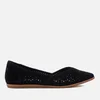TOMS Women's Jutti Suede Pointed Flats - Black - Image 1