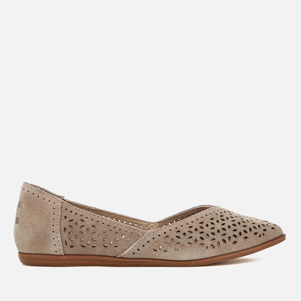 TOMS Women's Jutti Suede Pointed Flats - Desert Taupe Image 1