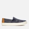 TOMS Kids' Luca Chambray Slip-On Trainers - Navy Striped - Image 1