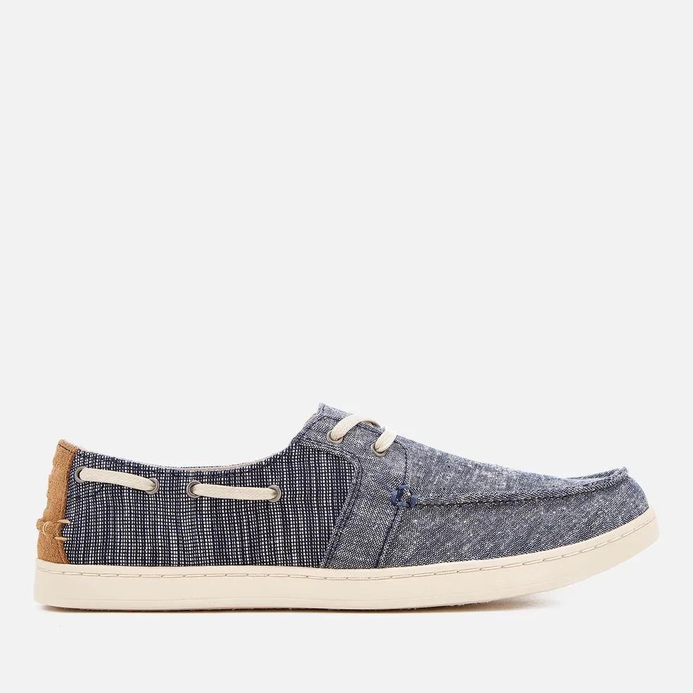 TOMS Men's Culver Chambray Boat Shoes - Navy Image 1