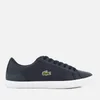 Lacoste Men's Lerond Bl 1 Leather Trainers - Navy - Image 1