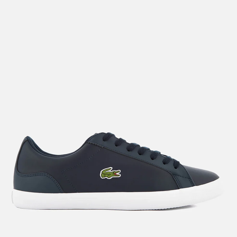 Lacoste Men's Lerond Bl 1 Leather Trainers - Navy Image 1