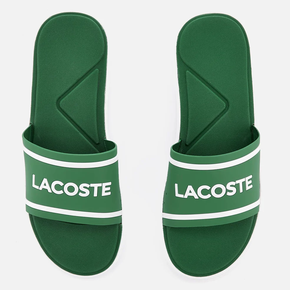Lacoste Men's L.30 118 2 Slide Sandals - Green/White Image 1