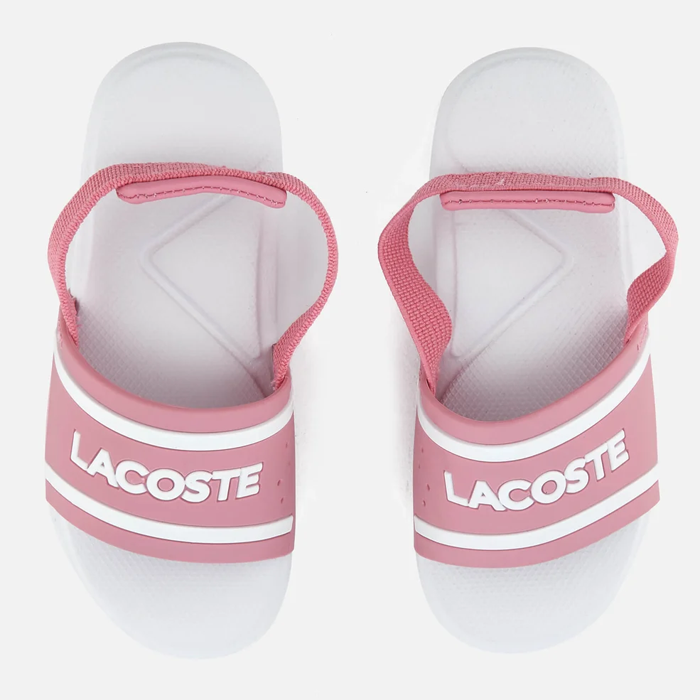 Lacoste Kids' L.30 118 2 Slide Sandals - Pink/White Image 1