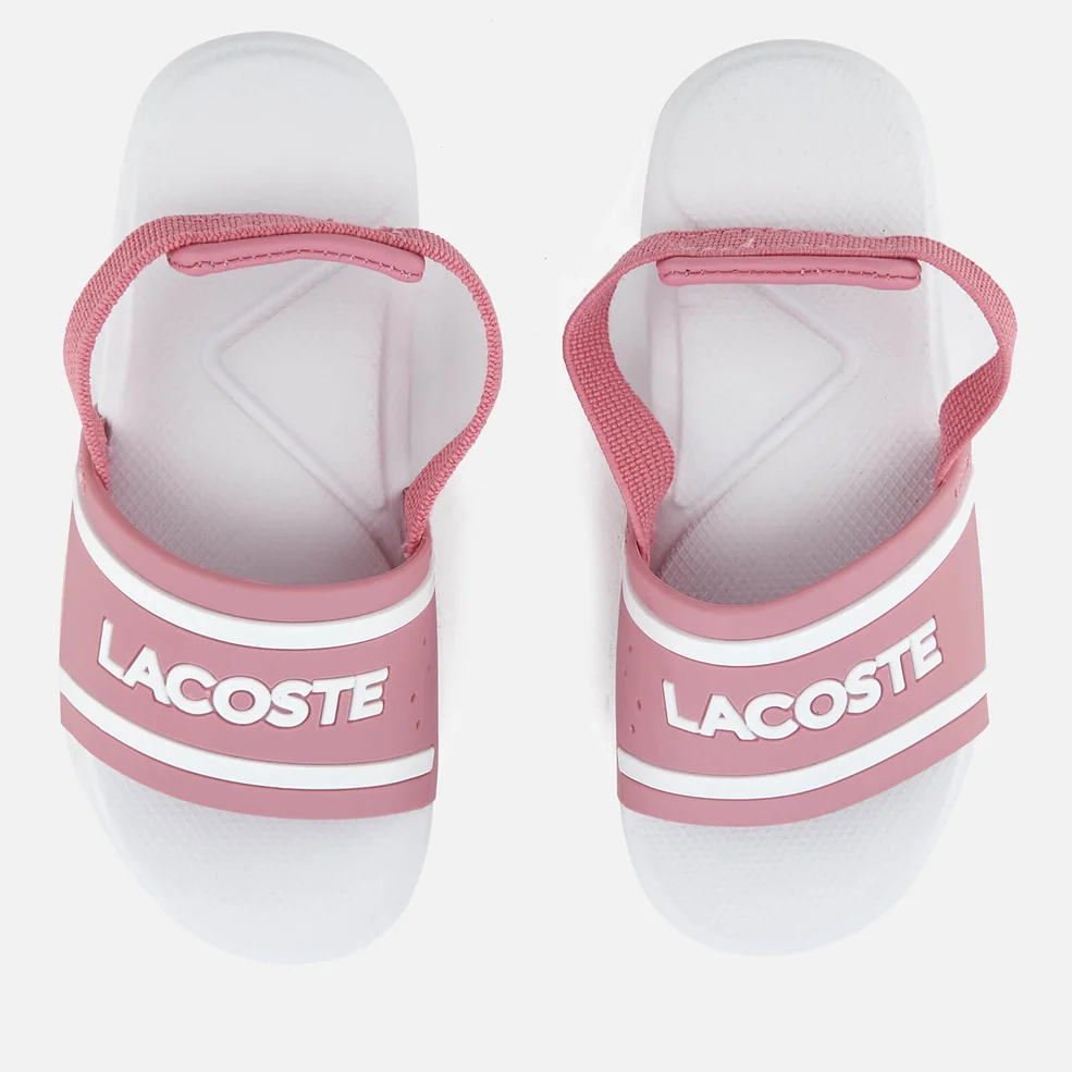 Lacoste Toddlers' L.30 118 2 Slide Sandals - Pink/White Image 1