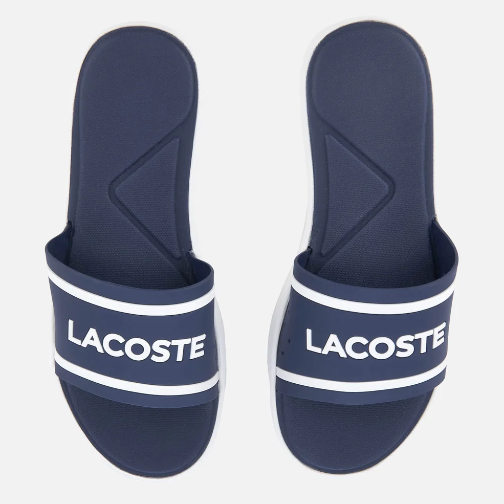 Lacoste Women's L.30 118 1 Slide Sandals - Dark Purple/White Image 1