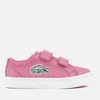 Lacoste Toddlers' Straightset Lace 118 1 Trainers - Pink/White - Image 1