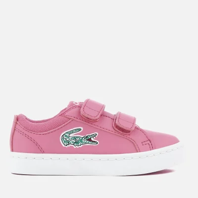 Lacoste Toddlers' Straightset Lace 118 1 Trainers - Pink/White