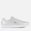 Lacoste Women's Carnaby Evo 118 1 Leather Trainers - Light Grey/White - Image 1