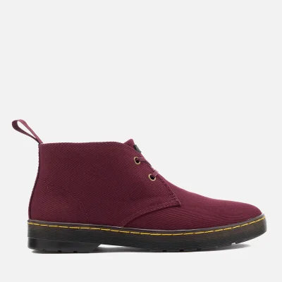 Dr. Martens Men's Mayport Overdyed Twill Canvas Lace Low Boots - Oxblood