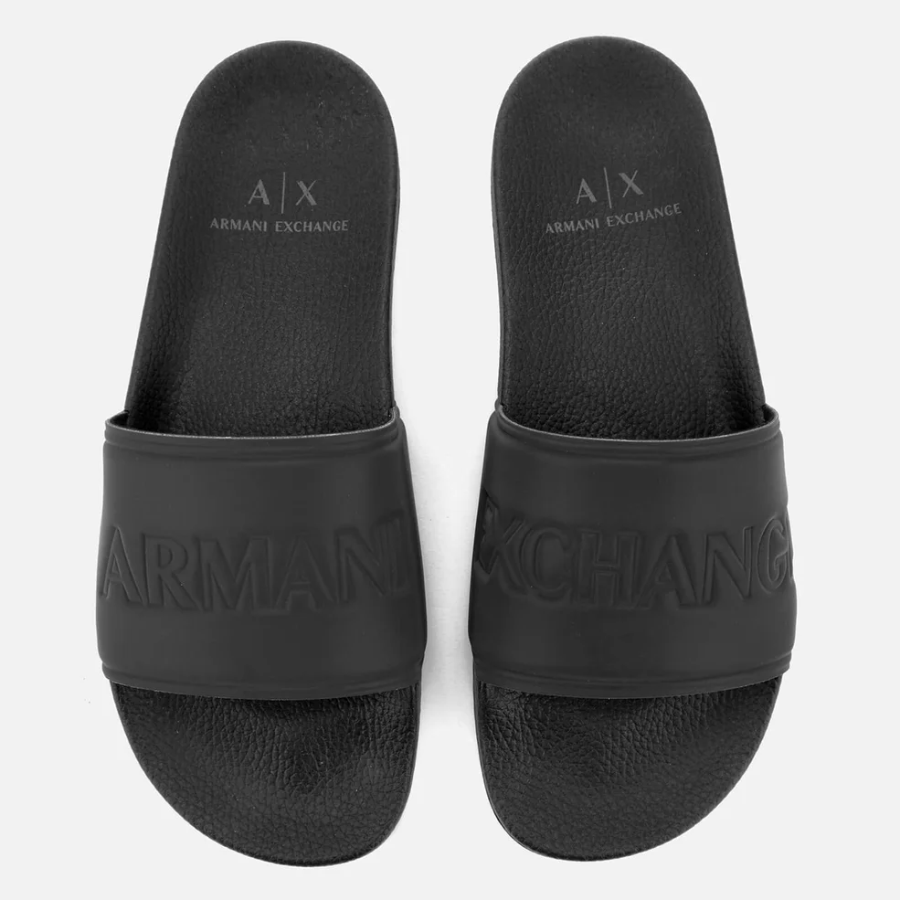 Armani Exchange Men's Slide Sandals - Nero Image 1